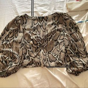 Snakeskin Blouse